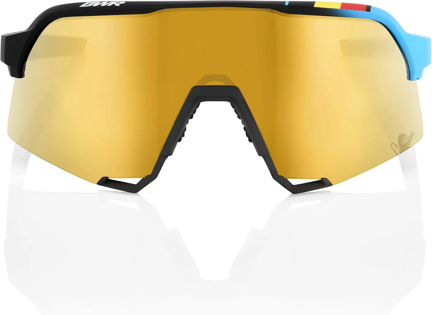 100% S3 Sport Performance Cycling Sunglasses - Vented Baseball, Road Bike, & Triathlon Racing with Interchangeable Lens