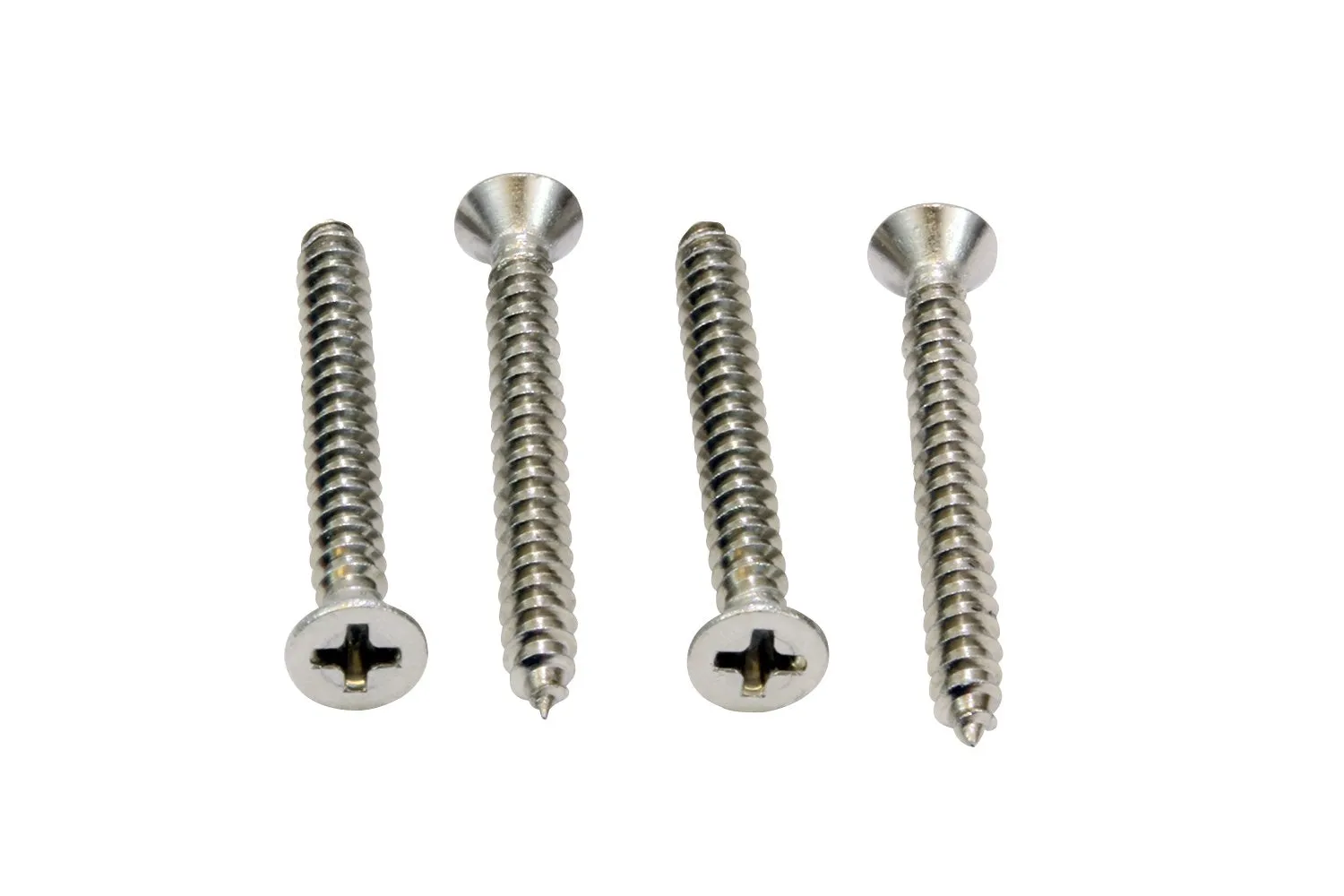 14 X 1-1/4'' Stainless Flat Head Phillips Wood Screw, (25 pc), 18-8 (304) Stainless Steel