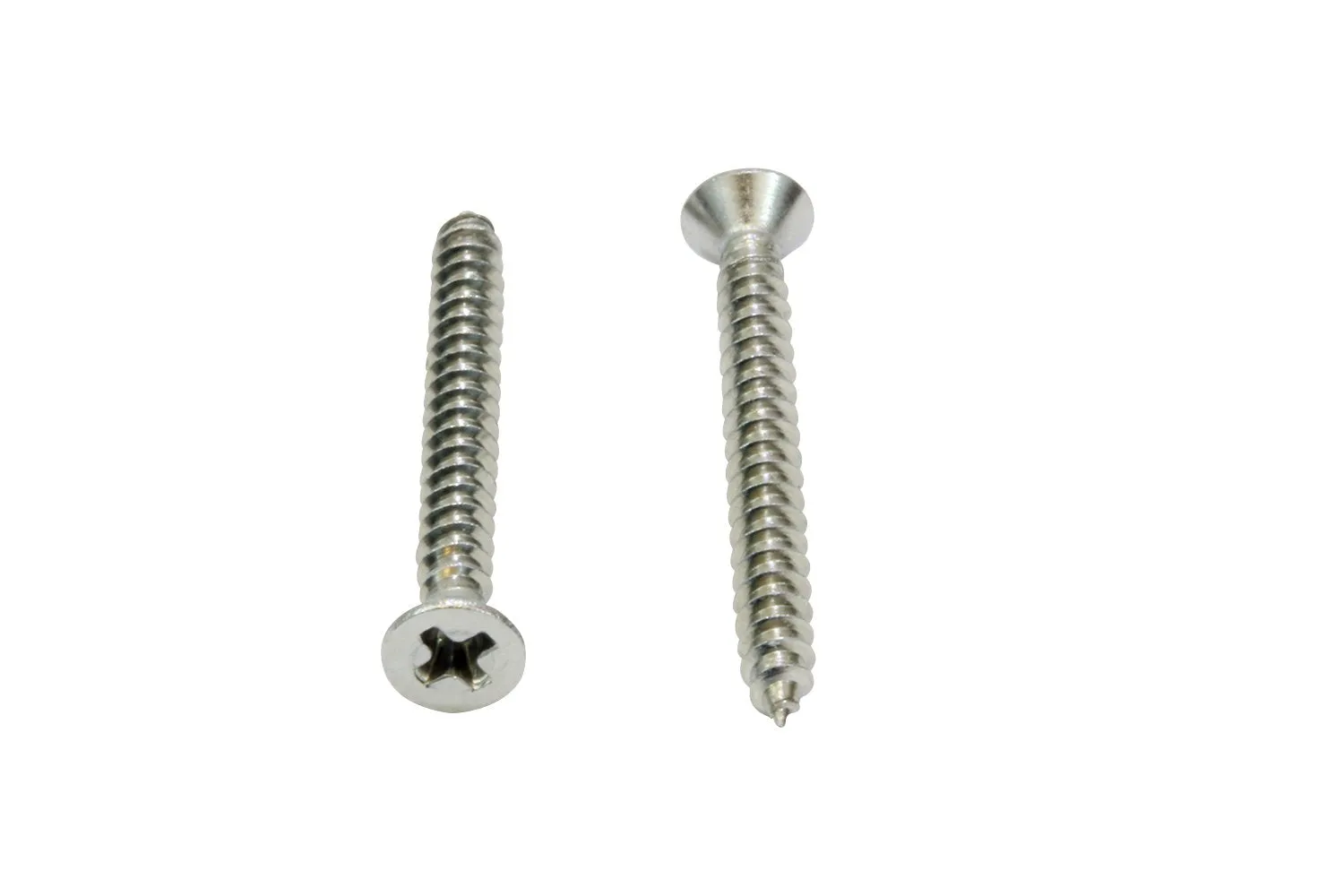 14 X 1-1/4'' Stainless Flat Head Phillips Wood Screw, (25 pc), 18-8 (304) Stainless Steel