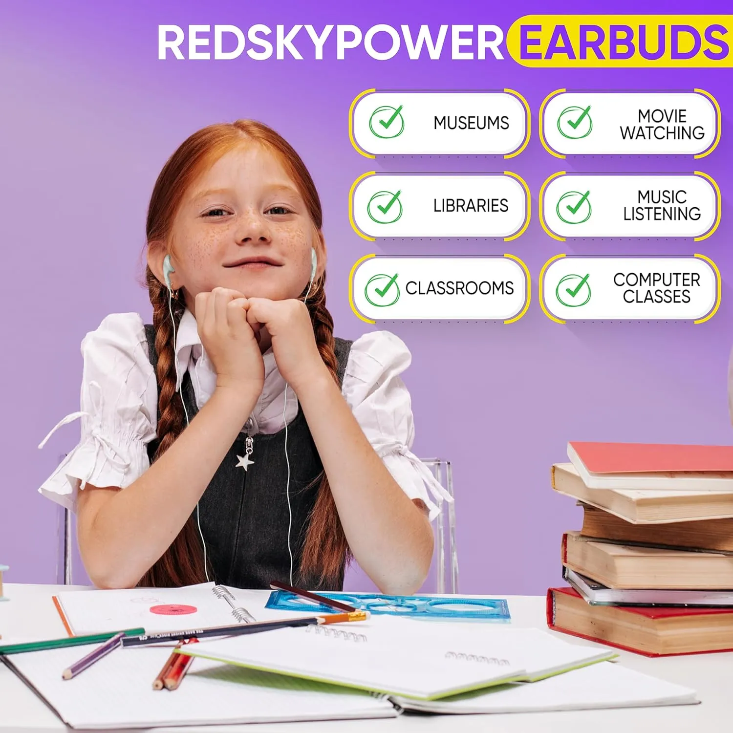 20 Pack Bulk Wired Earphones, In Ear Earbud Headphones with 3.5mm Jack, 4ft Tangle Free Cable, Comfortable Fit, Affordable and Cost Effective, Ideal for School Classroom Testing Students, Mix