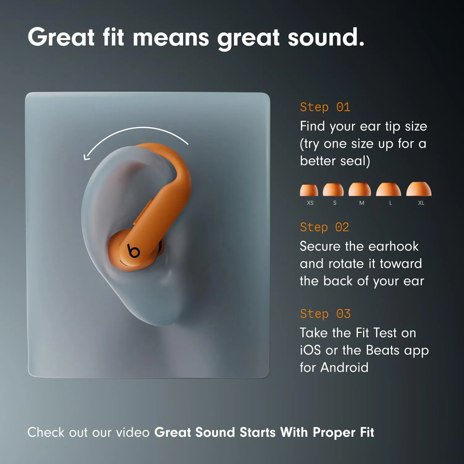 Beats Powerbeats Pro 2 Wireless Bluetooth Earbuds with AppleCare  (2 years) - Electric Orange