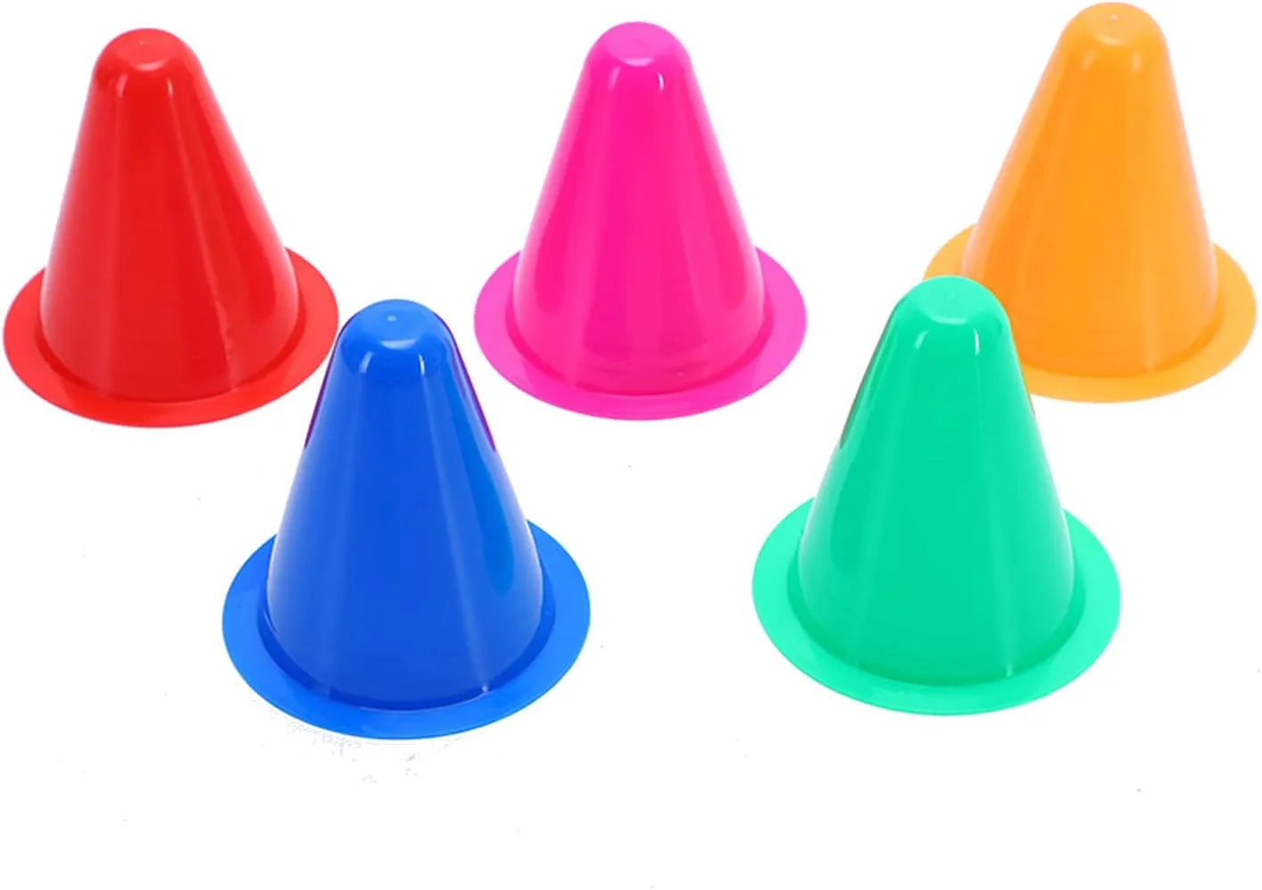Cones Sports, 30Pack Mini Soccer Cones Plastic Training Agility Field Traffic Marker for Skating Basketball Football & Indoor Outdoor Activity Games Obstacle Course