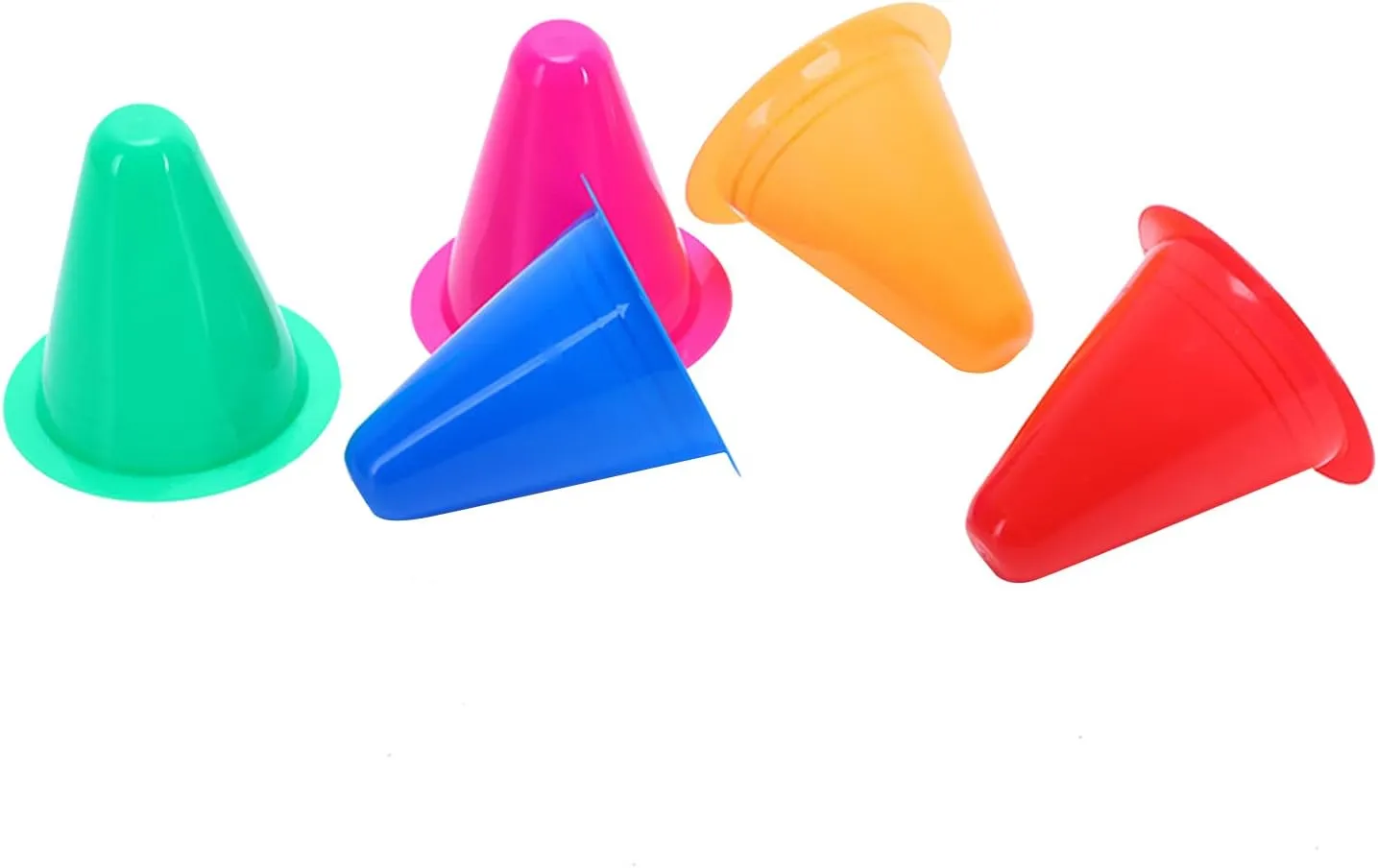 Cones Sports, 30Pack Mini Soccer Cones Plastic Training Agility Field Traffic Marker for Skating Basketball Football & Indoor Outdoor Activity Games Obstacle Course