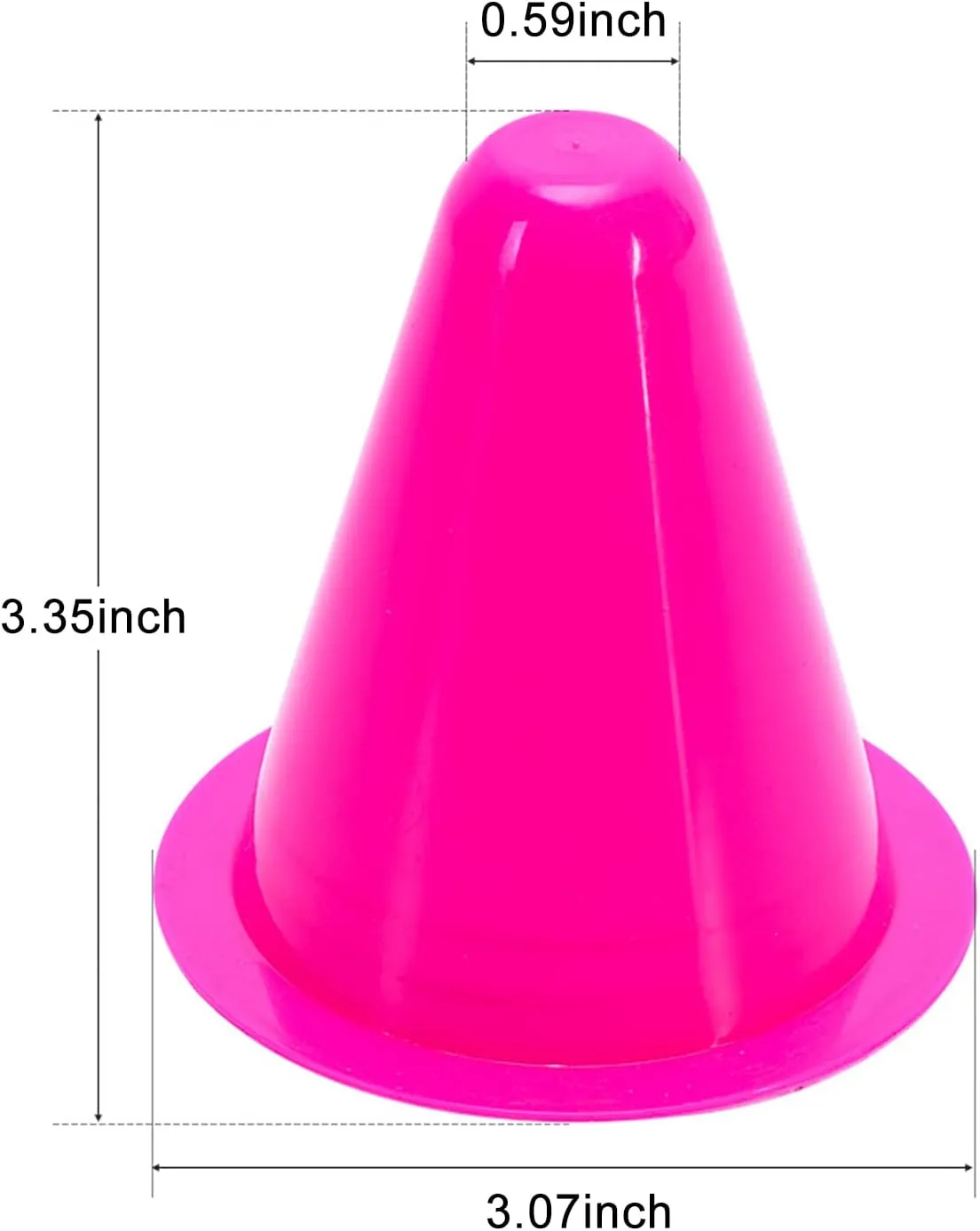 Cones Sports, 30Pack Mini Soccer Cones Plastic Training Agility Field Traffic Marker for Skating Basketball Football & Indoor Outdoor Activity Games Obstacle Course