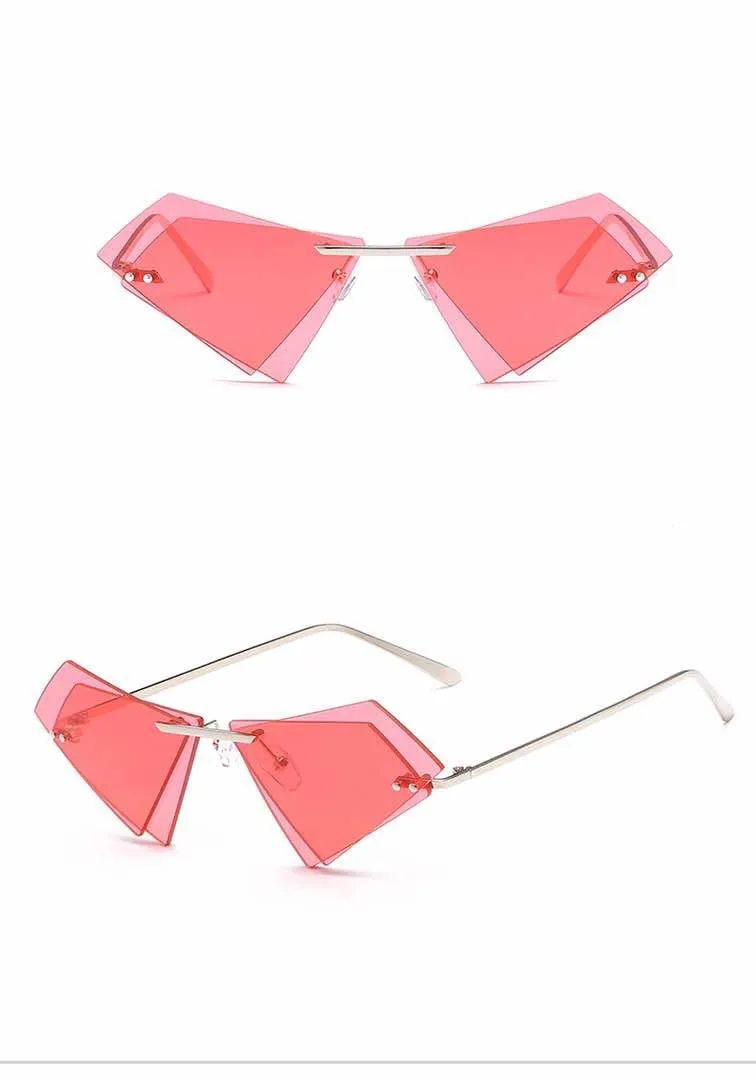 DIAMANTI BLACK DIAMOND SHAPE SUNGLASSES