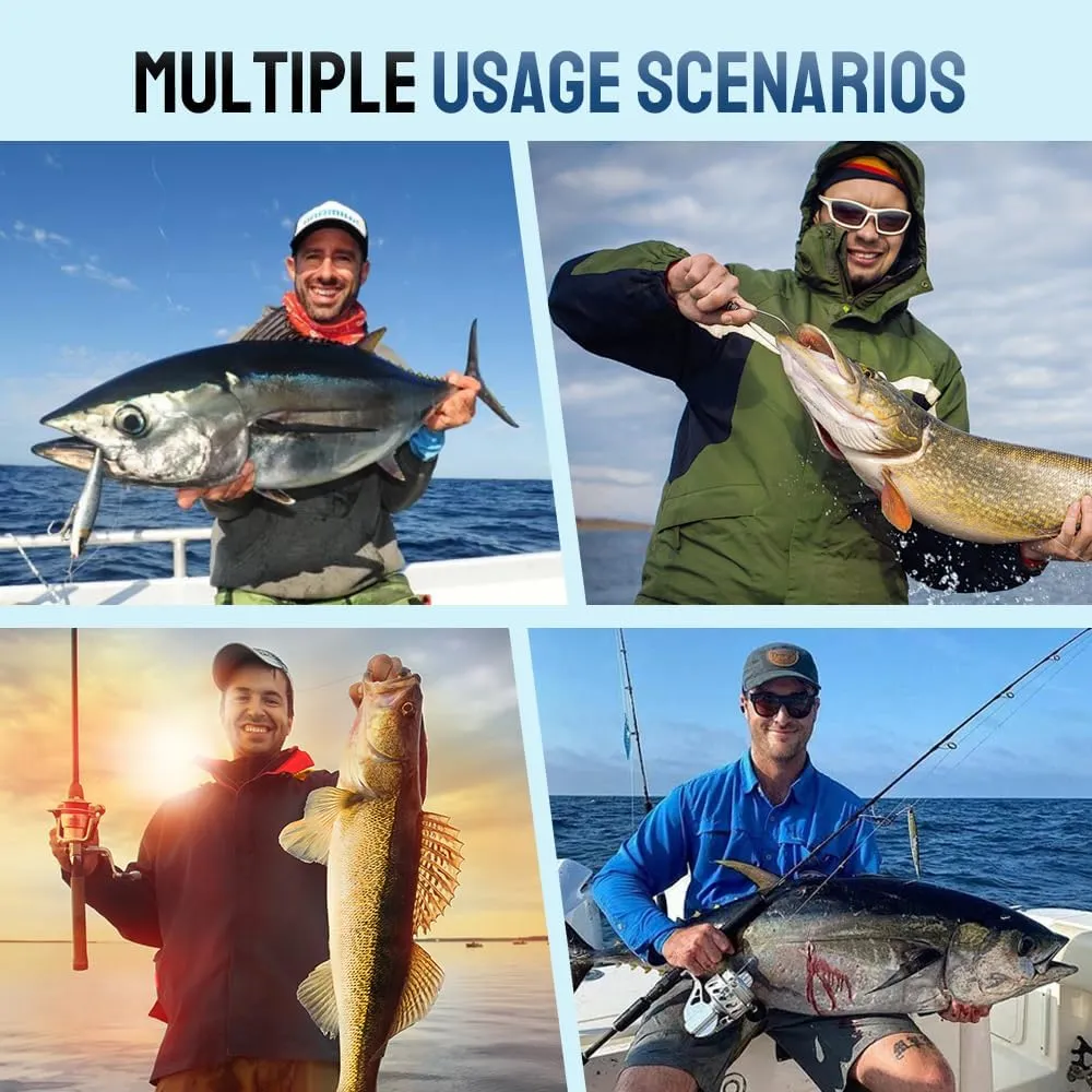 Double-Hook Reverse Bottom Rig for Surf Fishing Saltwater Floats Mono Line and Double-Hook Reverse Bottom Rig, Free Floating with Double Circle Hooks Surf Fishing Tackle