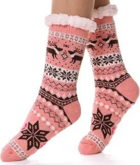 EBMORE Women Slipper Fuzzy Socks Fluffy Cozy Cabin Warm Winter Soft Thick Comfy Fleece Non Slip Home Socks