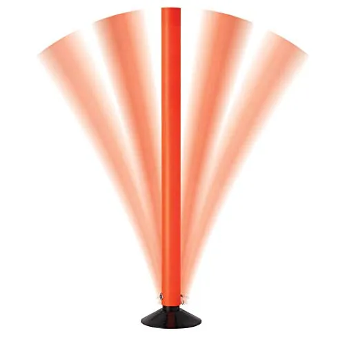 Flexible Traffic Post, Rebounder 36" Orange Delineator Post, Black Base, No Sheeting