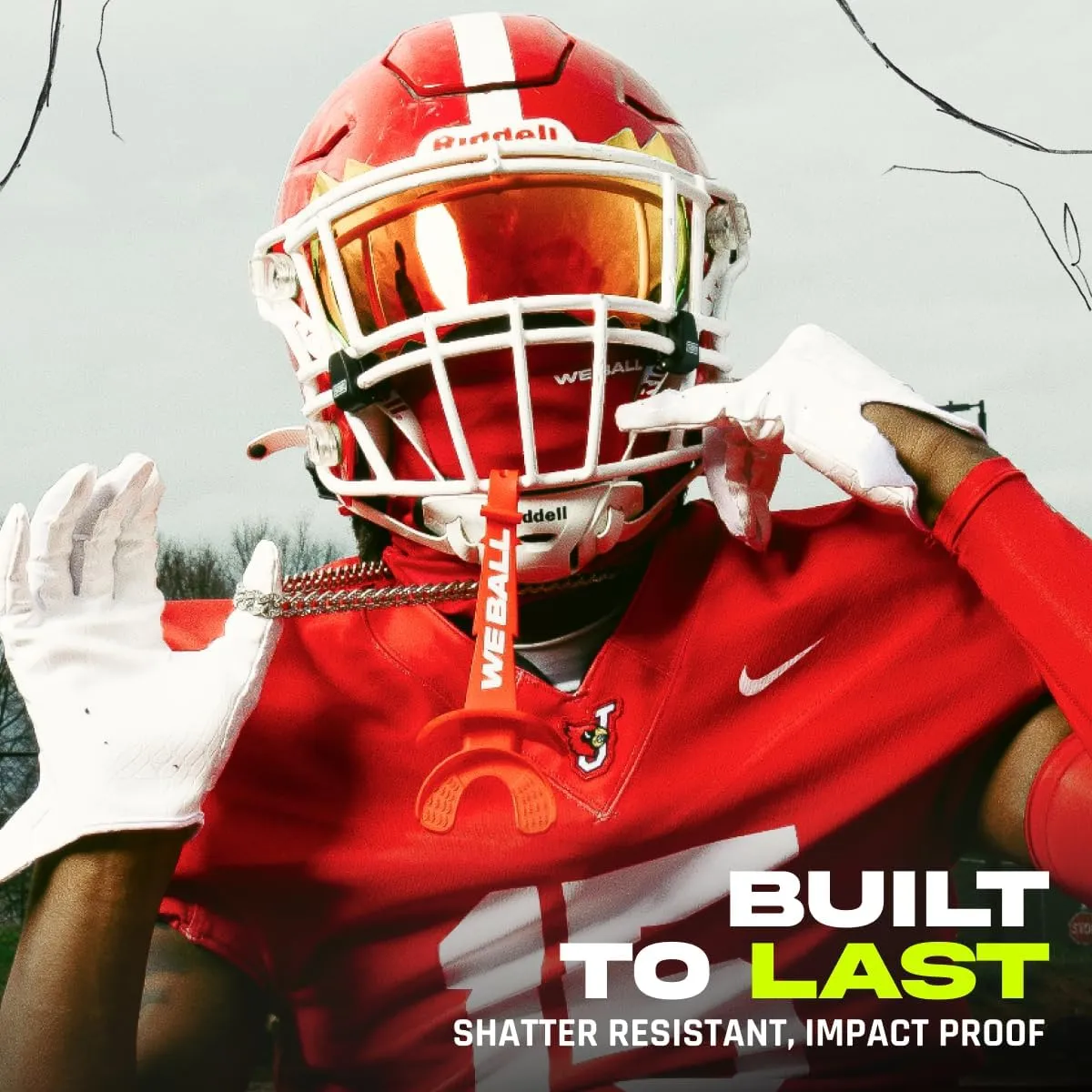 Football Visor 3.0, Fits Adult & Youth Football Helmets