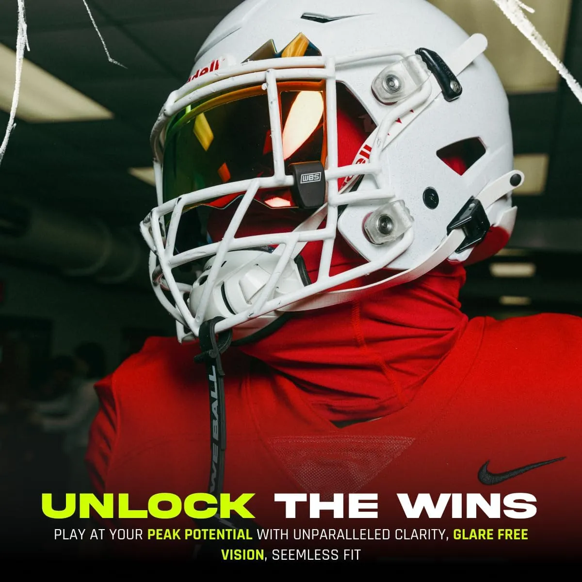 Football Visor 3.0, Fits Adult & Youth Football Helmets