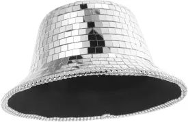 GANAZONO Reflective Cowboy Hat Cowboy Hats for Men Glasswear Man Fedora Bucket Hat Ball Bucket Hat Cute Sun Shining Hat Embellished Bucket Hat Disco Bucket Hat Miss