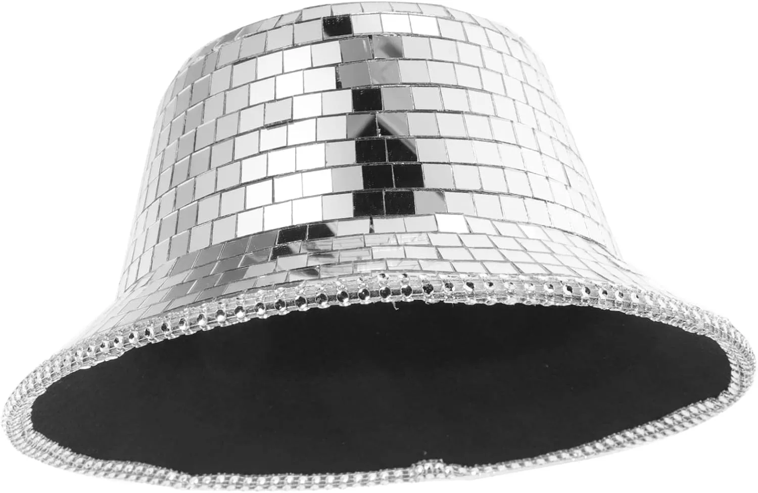 GANAZONO Reflective Cowboy Hat Cowboy Hats for Men Glasswear Man Fedora Bucket Hat Ball Bucket Hat Cute Sun Shining Hat Embellished Bucket Hat Disco Bucket Hat Miss