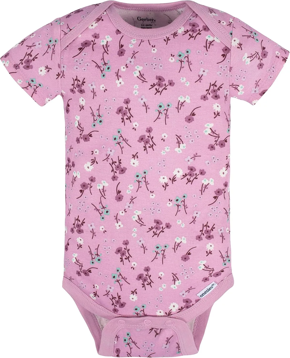 Gerber baby-girls 5-pack Short Sleeve Variety Onesies Bodysuits