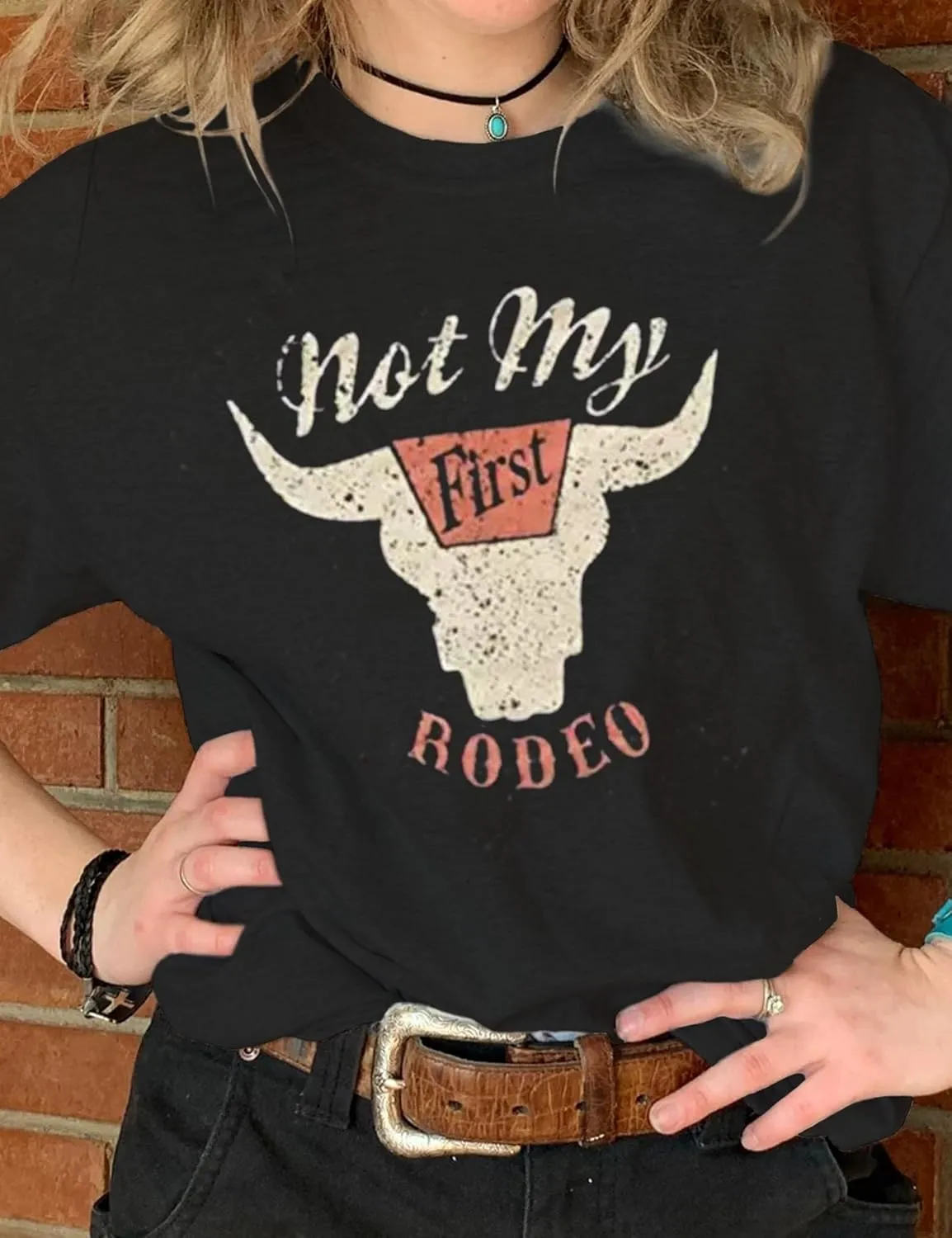 Let 'er Rip Cowboy T-Shirt Tee Women Casual Country Music Short Sleeve Tees Tops