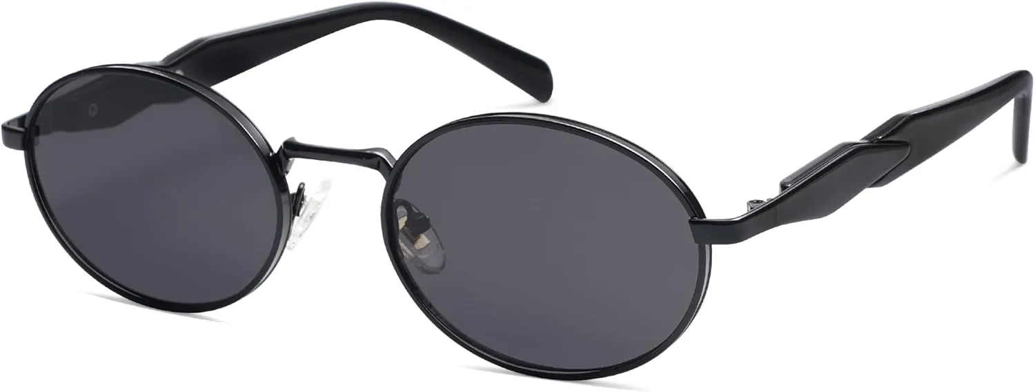 SOJOS Retro Oval Sunglasses for Women Men Trendy Sun Glasses Designer Inspired Classic Shades UV400 Protection SJ1224