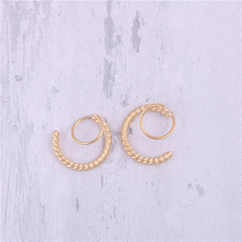 Spiral Double Twist Hoops