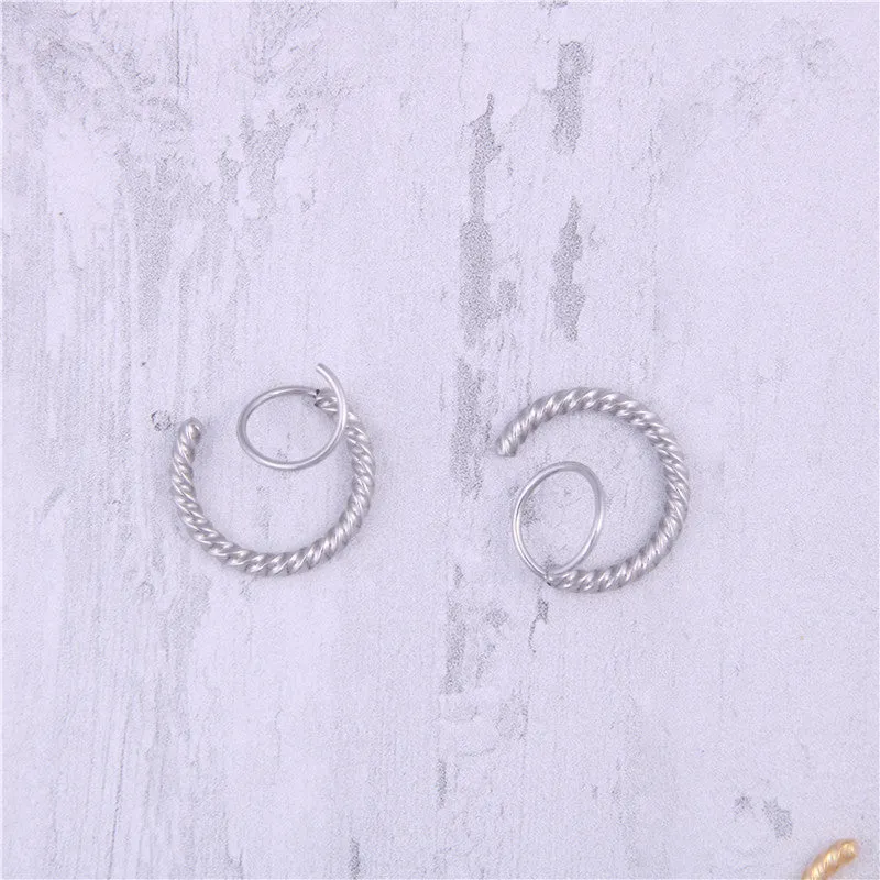 Spiral Double Twist Hoops