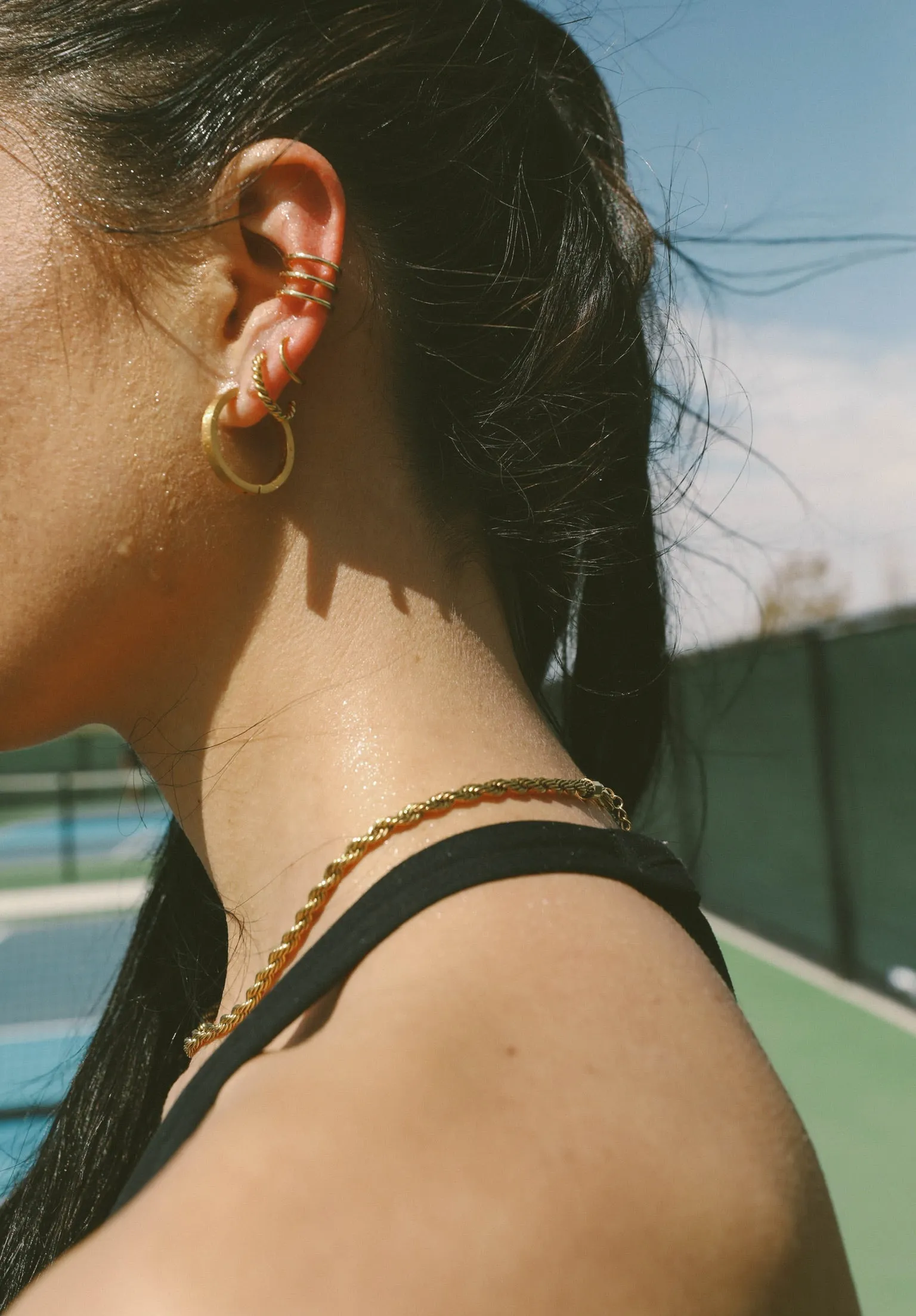 Spiral Double Twist Hoops
