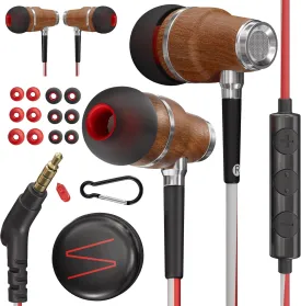 Symphonized Wired Earbuds with Microphone  90% Noise Cancelling Ear buds with Mic, in Ear Headphones Wire for Computer & Phone, Earphones 3.5 mm Jack