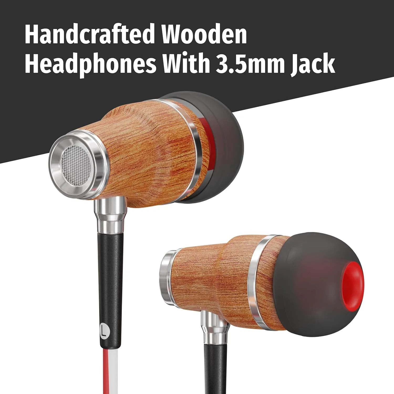 Symphonized Wired Earbuds with Microphone  90% Noise Cancelling Ear buds with Mic, in Ear Headphones Wire for Computer & Phone, Earphones 3.5 mm Jack