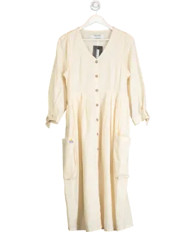 Whistles Cream Lf Markey Orlando Dress UK 10