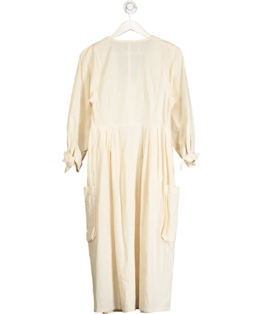 Whistles Cream Lf Markey Orlando Dress UK 10